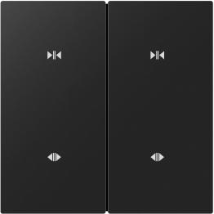 2 Gang Curtain Switch（EU/black)