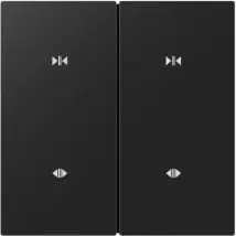 2 Gang Curtain Switch（EU/black)