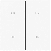 2 Gang Curtain Switch（EU/white)