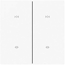 2 Gang Curtain Switch（EU/white)