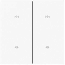 2 Gang Curtain Switch（EU/white)