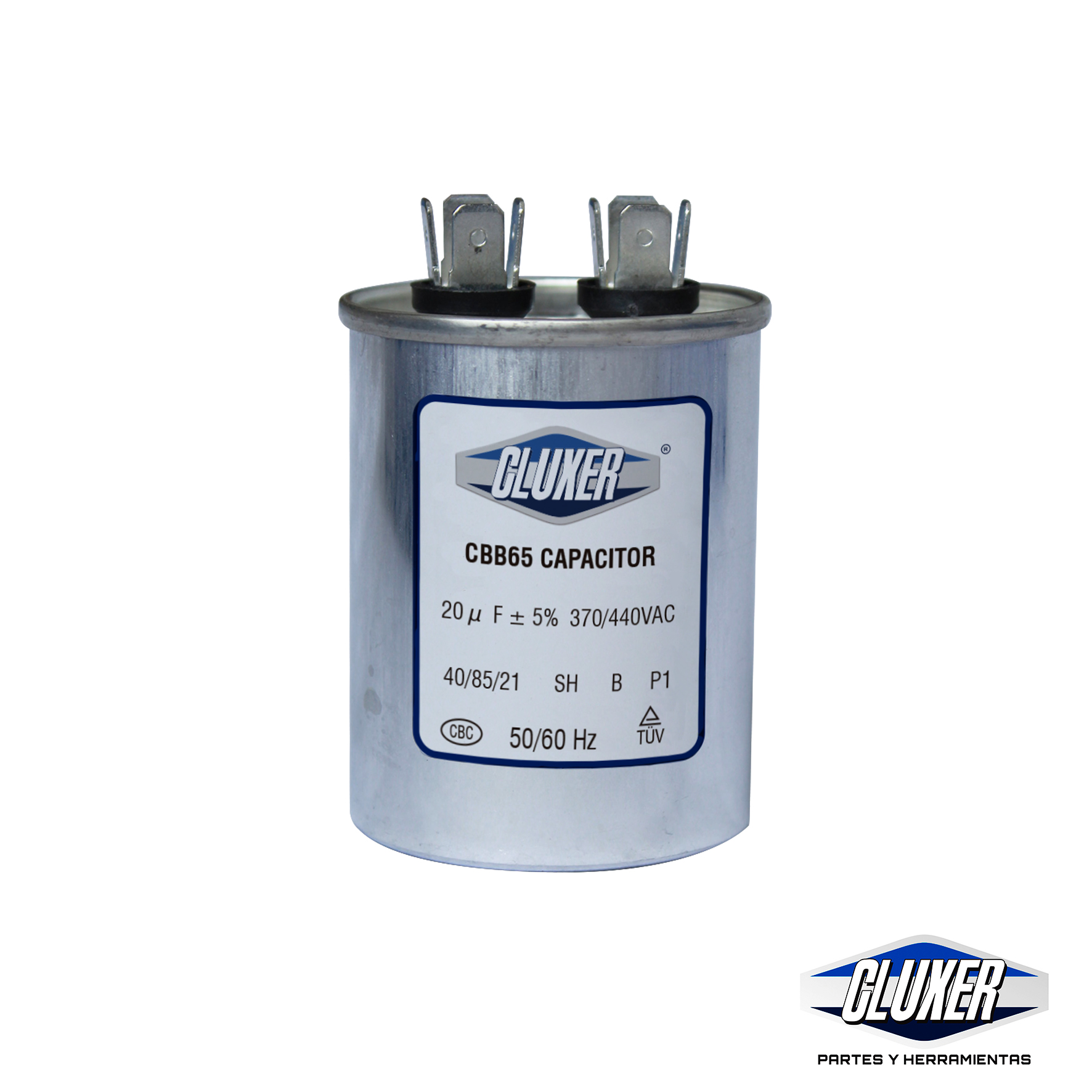 Capacitor De Trabajo, 20Mf, 440Vac +-5%, 50/60Hz / Cluxer - CXC44020