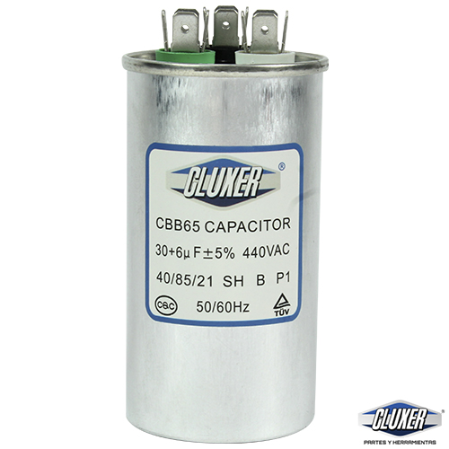 Capacitor De Trabajo, 30/6Mf, 440V -5%, 50/60Hz / Cluxer - CXC440306