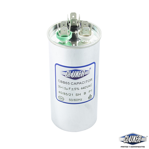 Capacitor De Trabajo, 35/1.5Mf, 440V -5%, 50/60Hz / Cluxer - CXC4403515