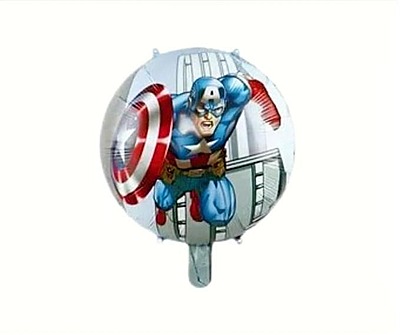 Captain America theme Foil balloons - 5 Pcs. Set