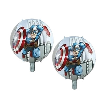 Captain America theme Foil balloons - 5 Pcs. Set