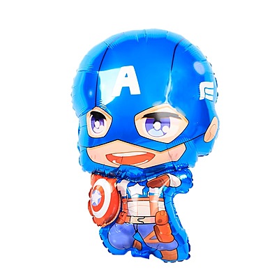 Captain America theme Foil balloons - 5 Pcs. Set