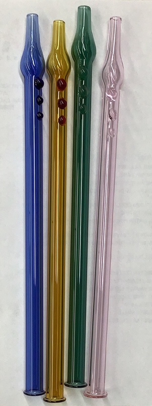 10” Glass Wax Straw