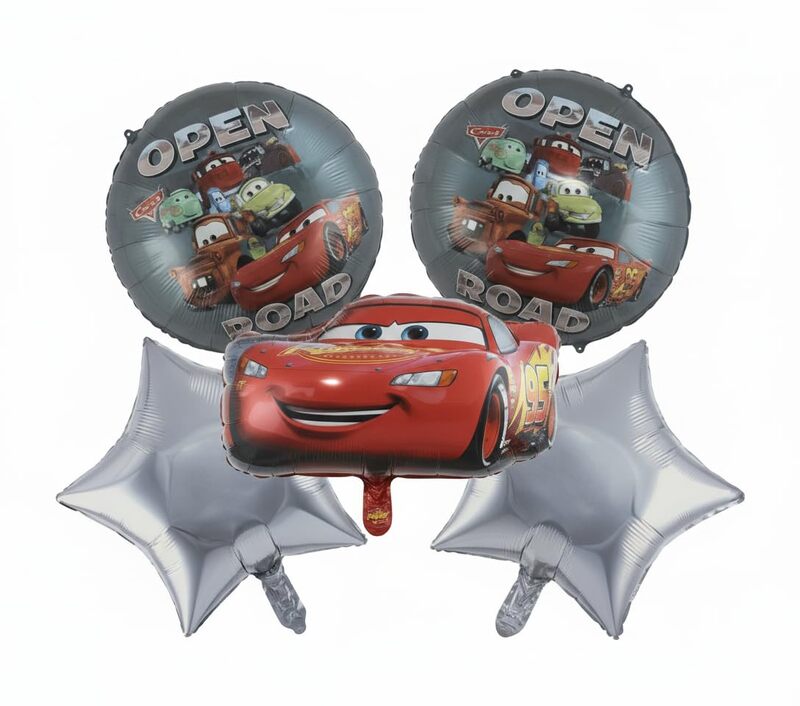 Car theme Foil balloons 5 Pcs Set