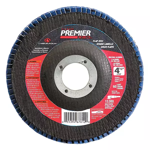 Premr Red Zirconia Alumtype 27 4-1/2X5/8-11 40