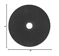 Carborundum 481-05539563954 Aluminum Oxide Type 01 Cutoff Wheel, 6", 0.045", 46 Grit, 7/8", 10185 rpm, Carbo Gold