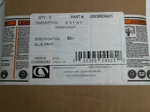 for Carbide/Non-Ferrous Metals 01 6 X 1 X 1