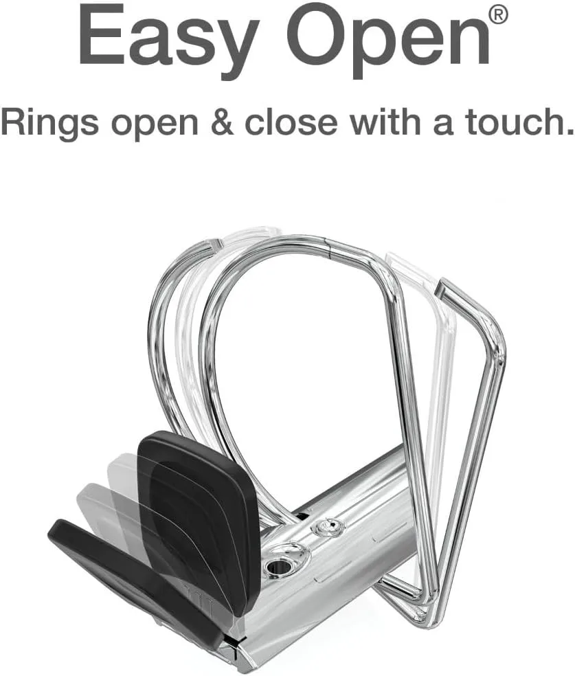 CARDINAL Premier Easy-Open ONE-TOUCH ClearVue Locking Slant-D Ring Binder