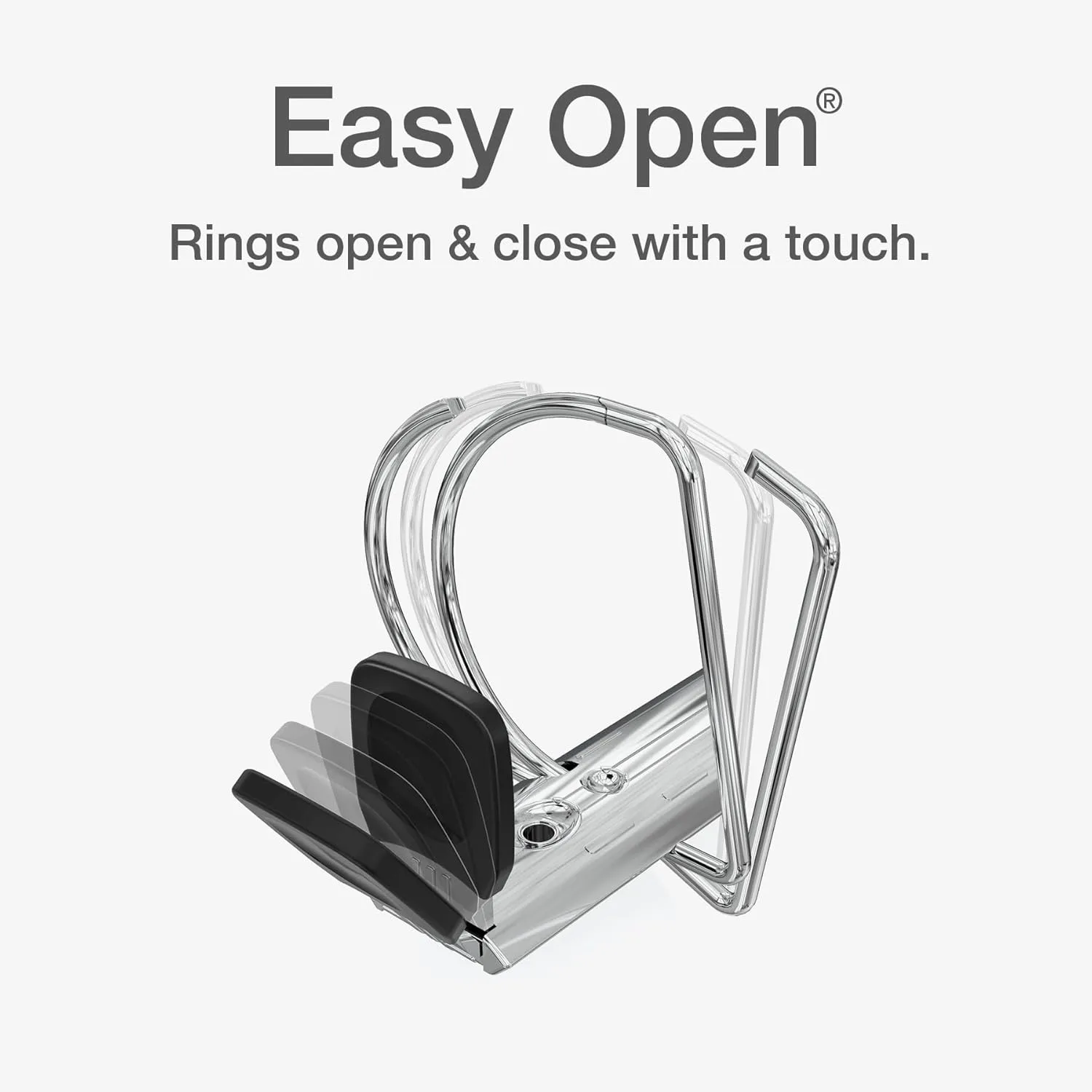CARDINAL Premier Easy-Open ONE-TOUCH ClearVue Locking Slant-D Ring Binder
