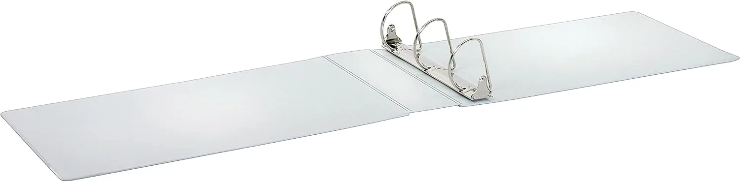 CARDINAL ClearVue Slant-D D-Ring Tabloid Binder, 11 x 17, White