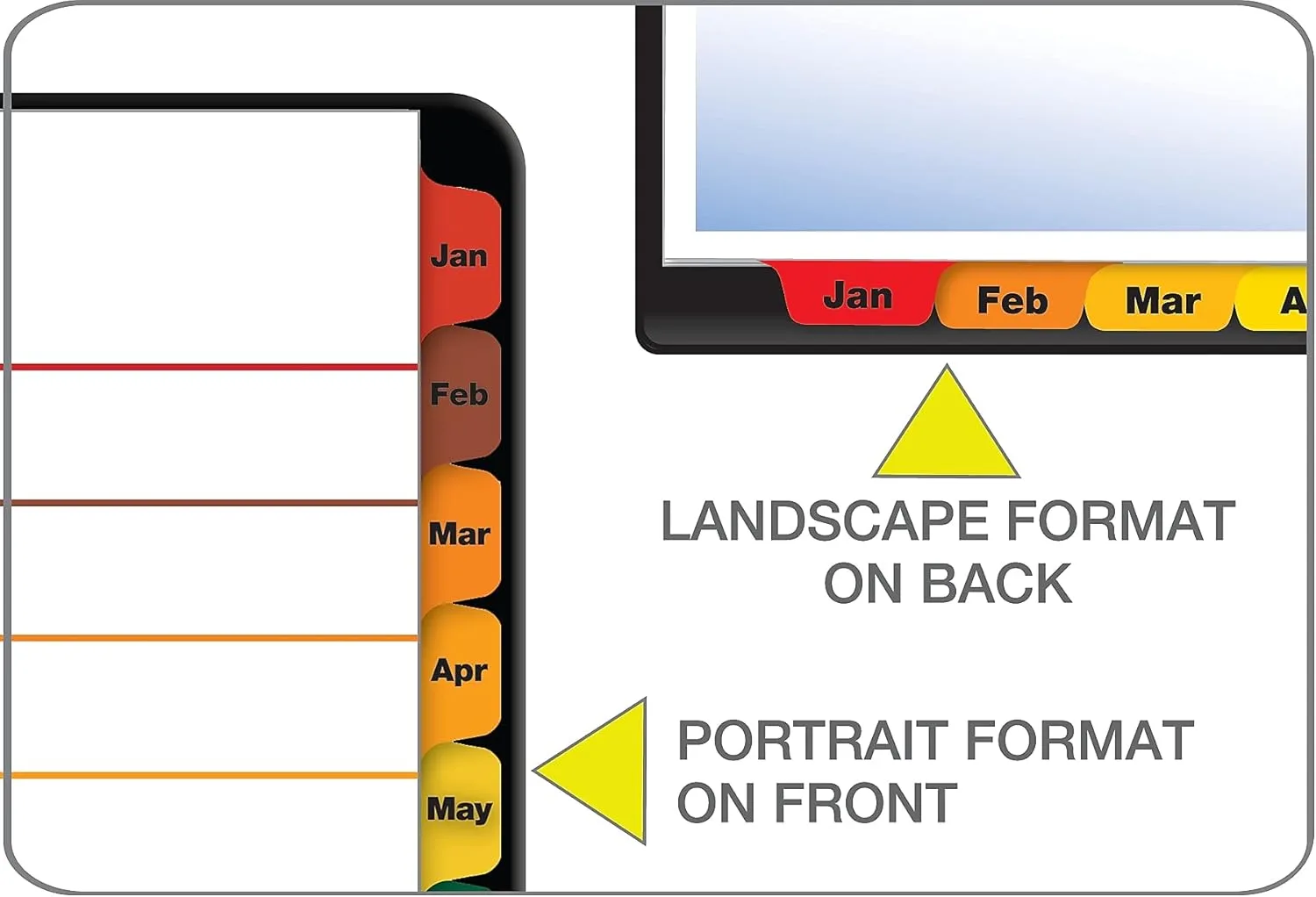 Cardinal OneStep Binder Dividers, 12-Tab Monthly, Customizable Table of Contents