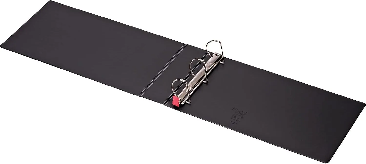 Cardinal® Premier 11" x 17" Binder, Easy Open® Locking Slant-D® Rings, 3", 650-Sheet Capacity, Black with Spine Label Holder