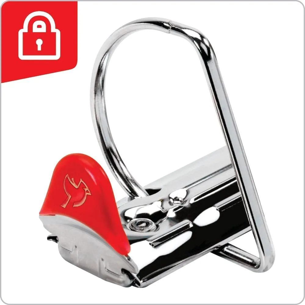 Cardinal XtraLife ClearVue 3-Ring Locking Slant-D Binder, 5 Inch, 11 x 8.5, Black