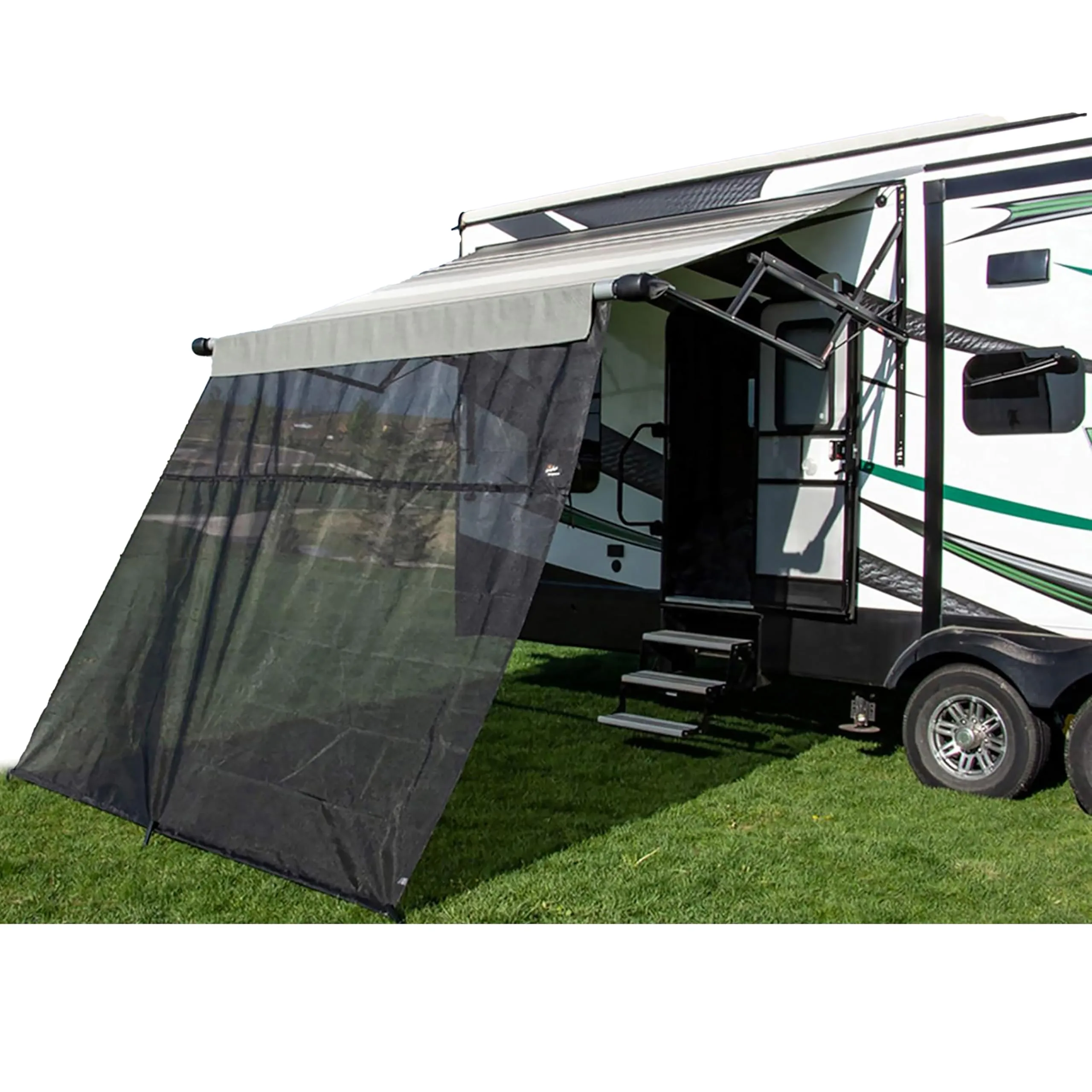 Carefree EZ ZipBlocker RV Awning Shade - Black Mesh
