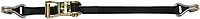 CargoBuckle F14060 Ratchet Strap Tie-Down with Double J-Hooks and Keeper - 1" x 12'