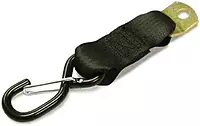 CargoBuckle F14086 S-Hook Adapter Strap for Tie-Downs (2-Pack, Black)