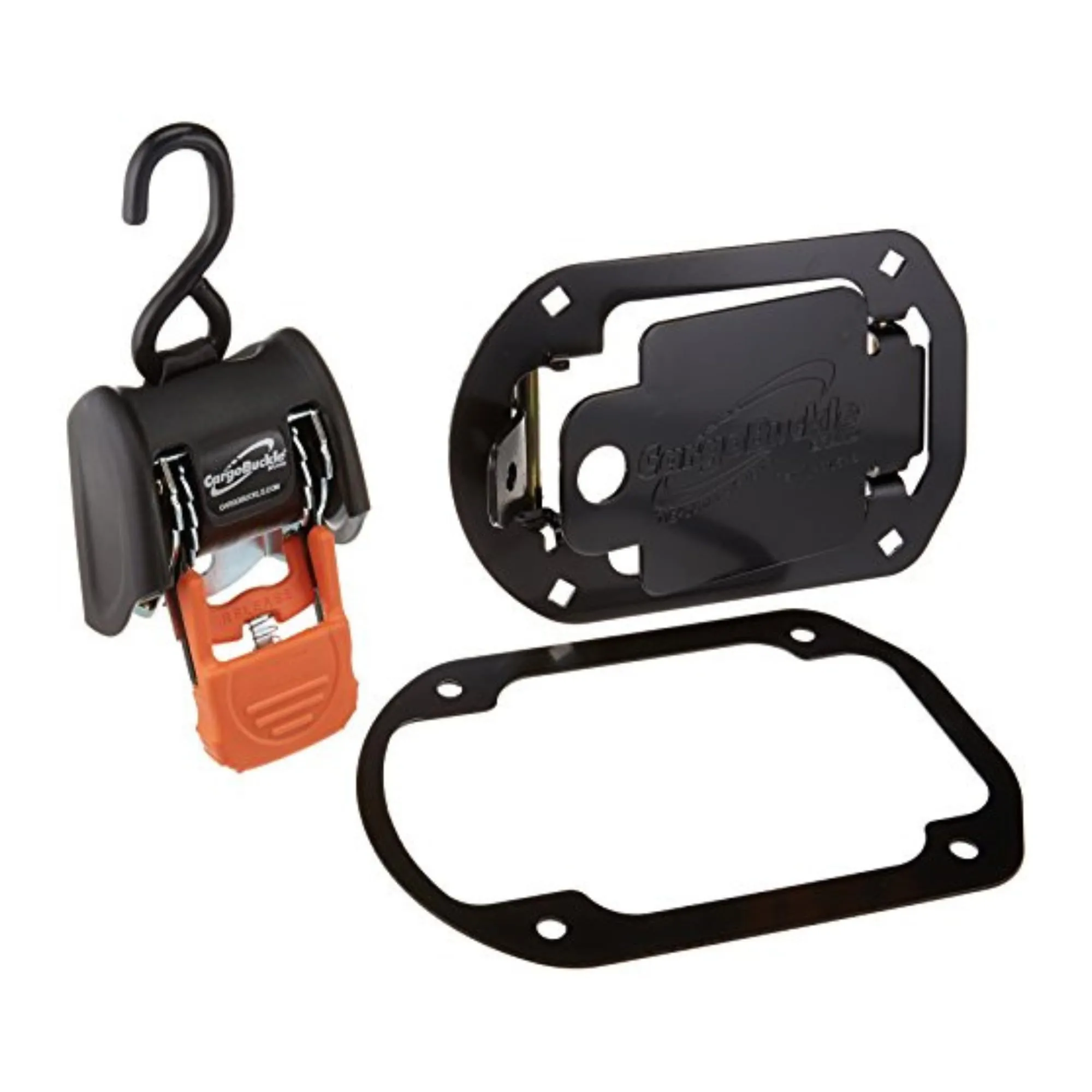 CargoBuckle G3 Flush Mount Tie-Down Kit - Heavy Duty Retractable Strap (3,500 lbs)