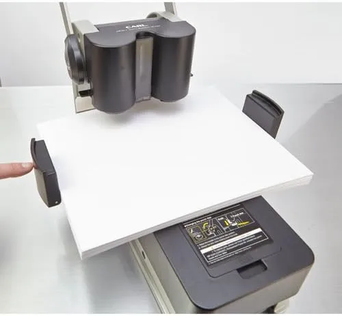 CARL XHC 2300N Extra Heavy-Duty 2-Hole Punch, 300-Sheet, Black & Silver