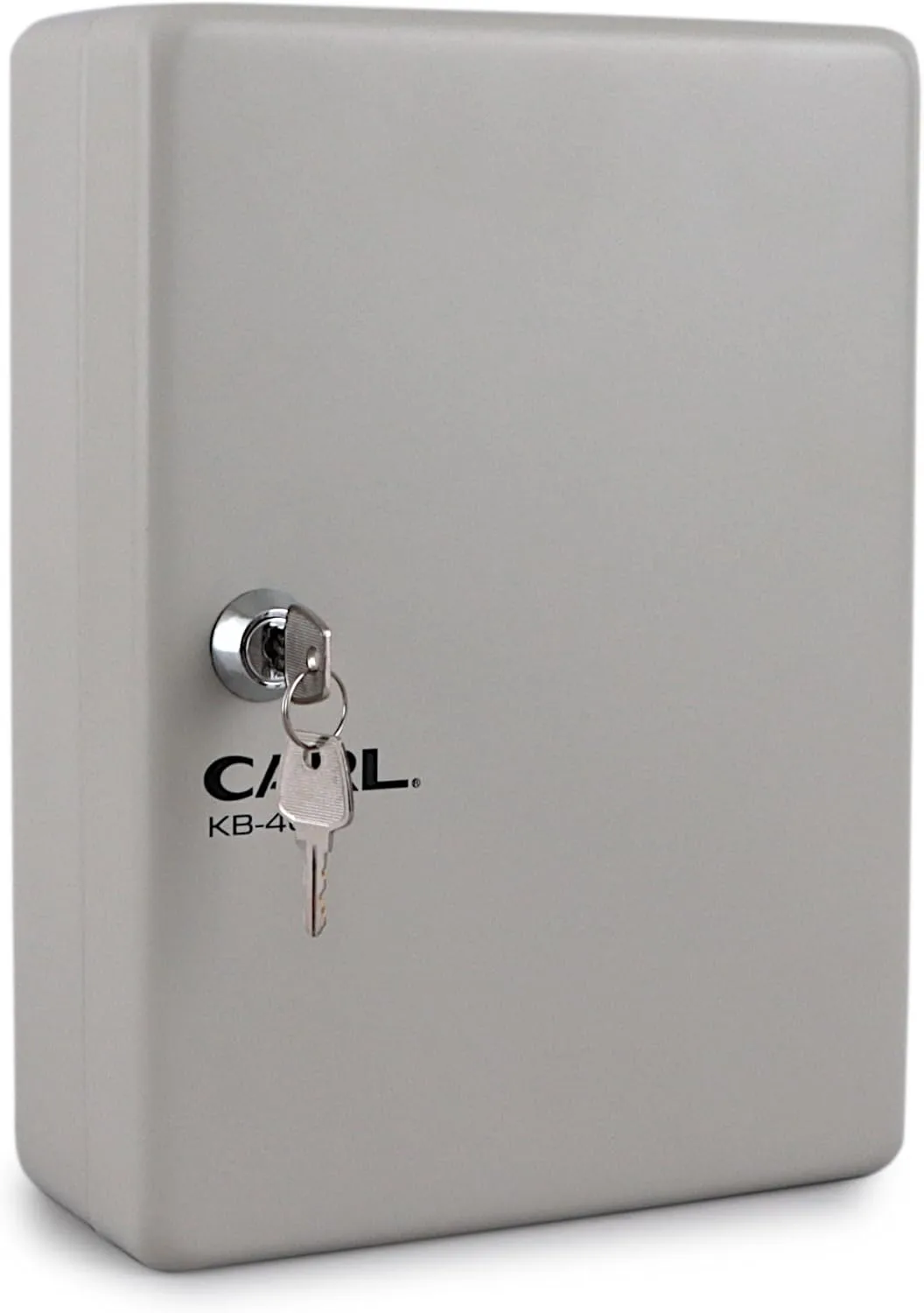CARL Steel Key Cabinet, Model 80038, Ivory, Lockable, Wall Mount