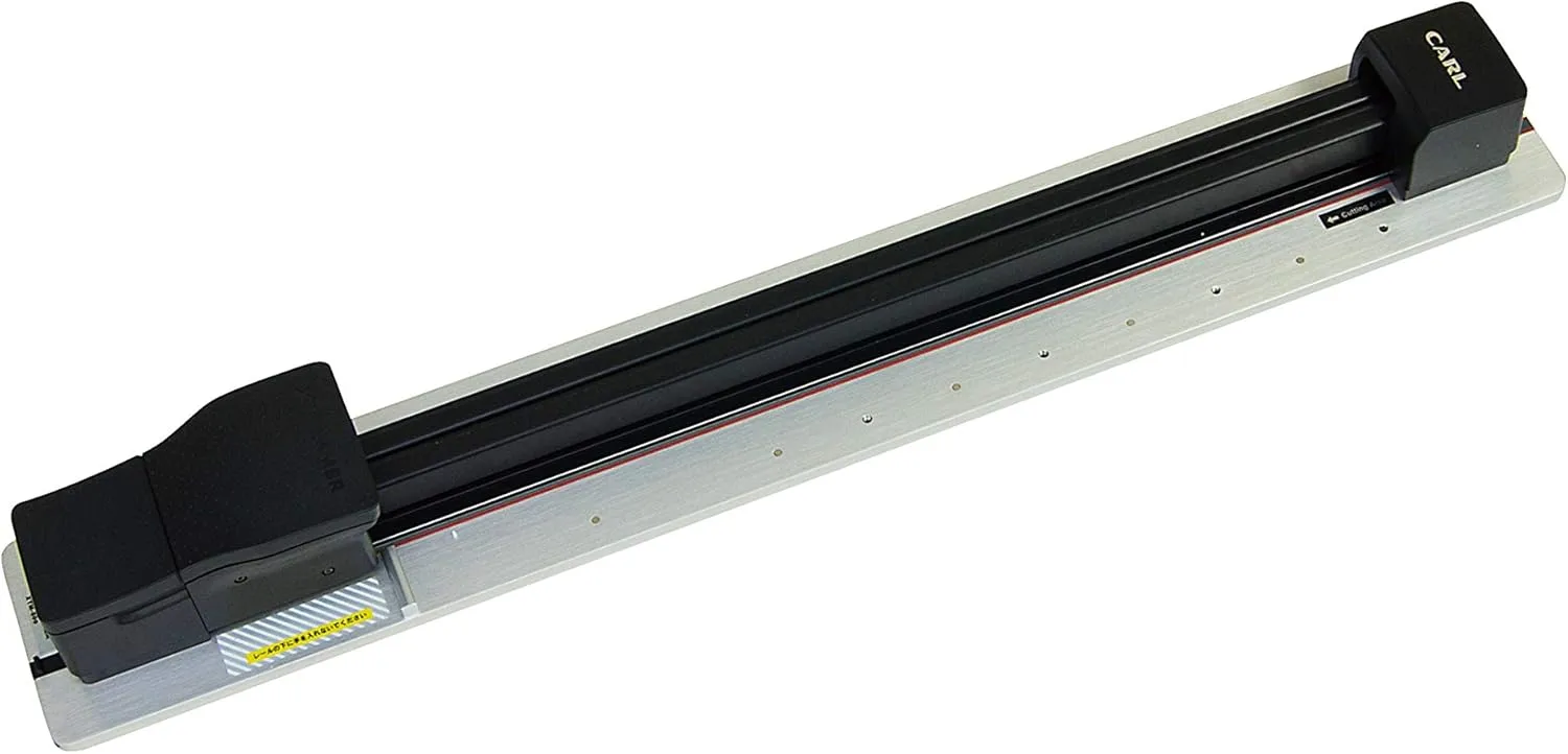 CARL X-trimmer Paper Trimmer, 80-Sheet Capacity, 20in Cut Length, Black/Silver
