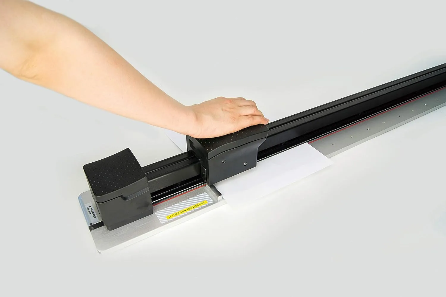CARL X-trimmer Paper Trimmer, 80-Sheet Capacity, 20in Cut Length, Black/Silver