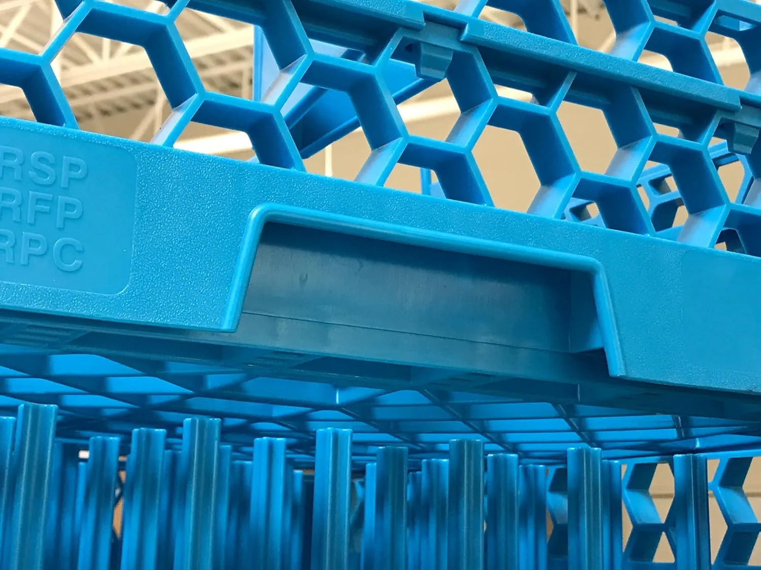 Carlisle FoodService Products RP-14 Blue Color, Polypropylene OptiClean All Purpose Plate and Tray Rack
