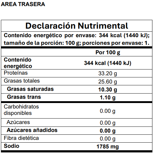 Carne Seca Machacado 100 grs