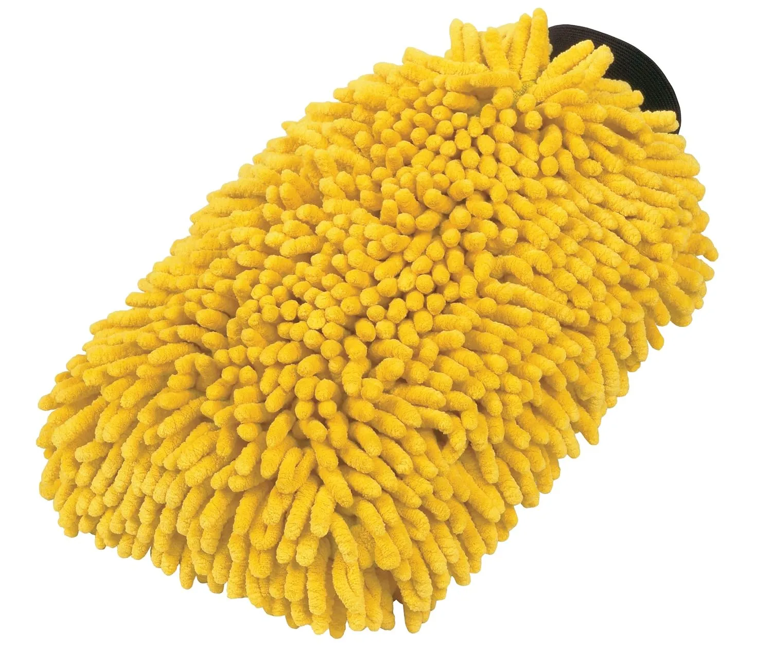 Carrand 40309 Long Chenille Microfiber Car Wash Mitt, Yellow