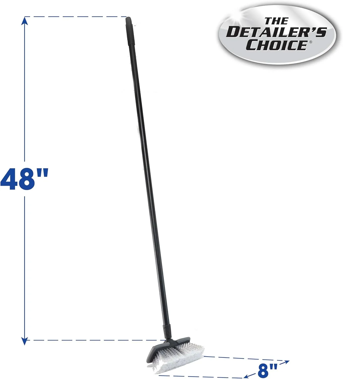 Carrand 93053 Deluxe Car Wash 8" Wash and Jet Dip Brush with 48" Handle