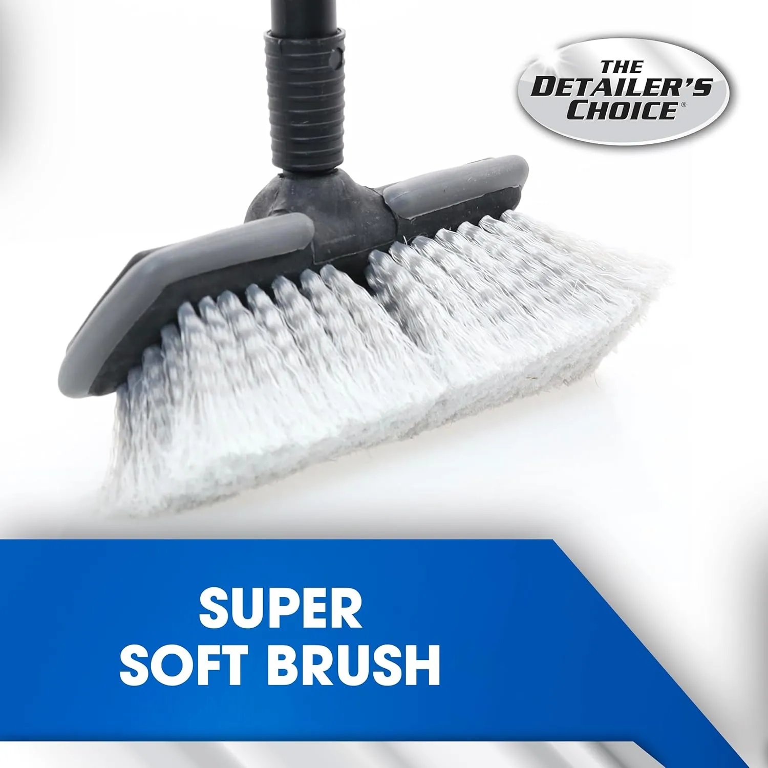 Carrand 93053 Deluxe Car Wash 8" Wash and Jet Dip Brush with 48" Handle