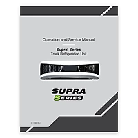 Carrier Supra S6 S7 S8 S9 S10 Operation and Service Manual 62-11868 Rev H PDF