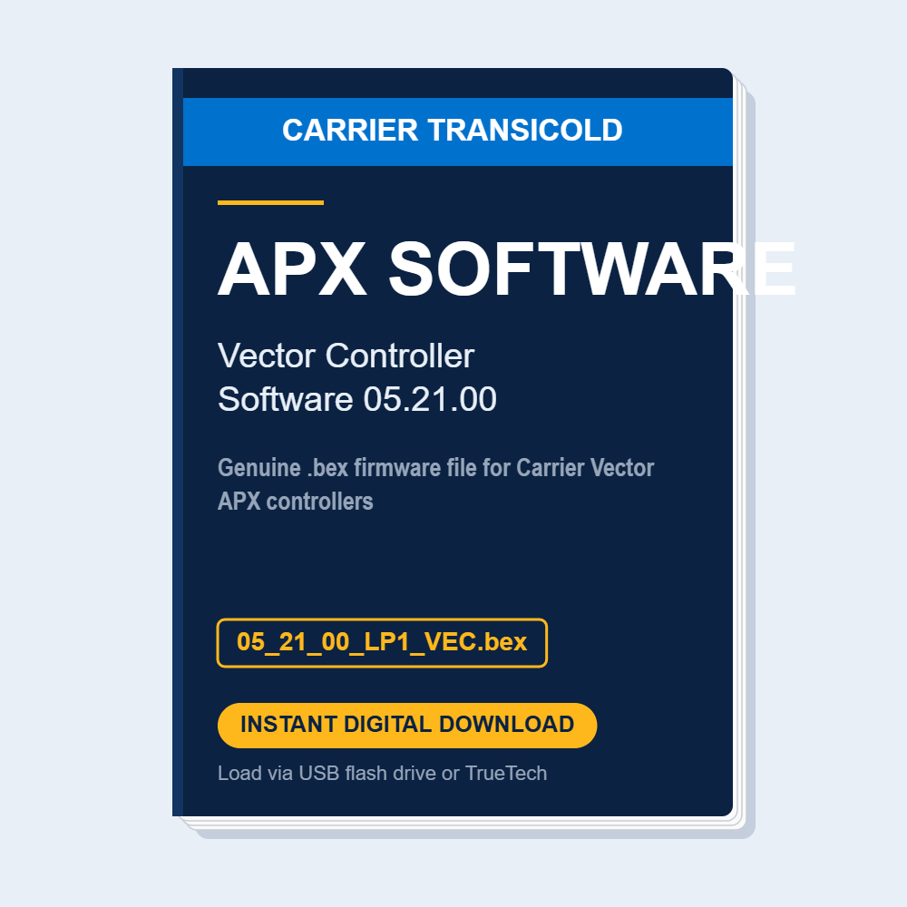 Carrier Vector APX Controller Software 05.21.00 (.bex Download)