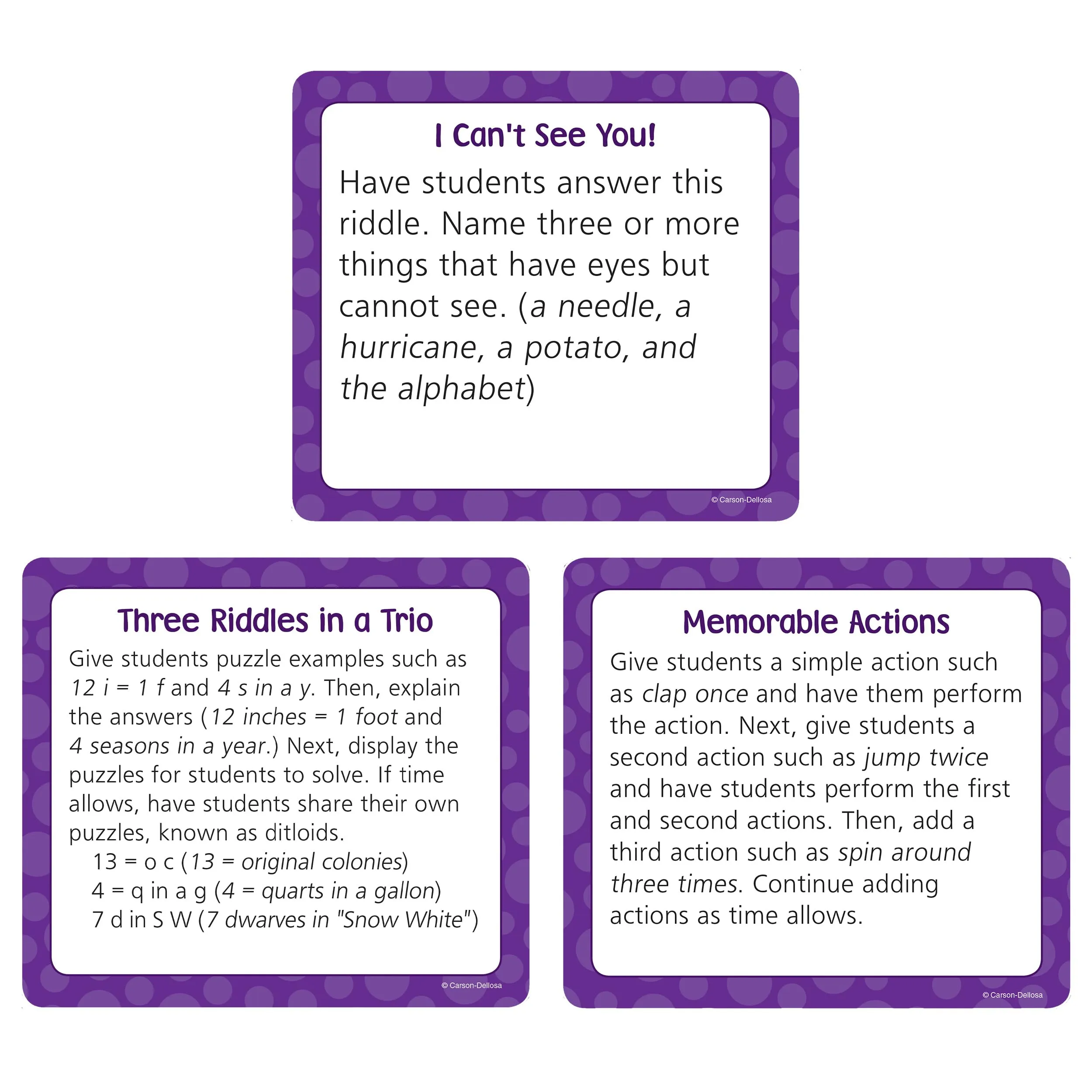 Carson-Dellosa Brain Breaks Curriculum Cut-Outs, Brain Benders, Grades K-5