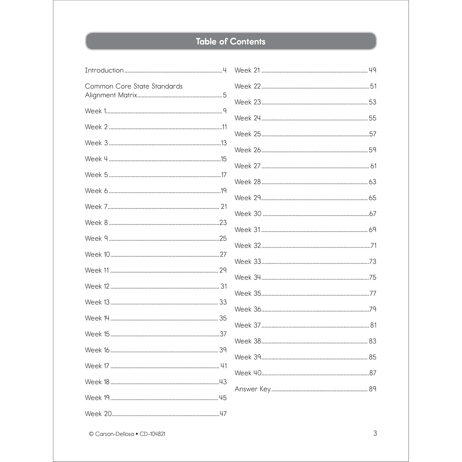 Carson Dellosa Common Core 4 Today 4th Grade Workbook, 40 Weeks of Math, Language Arts, Science