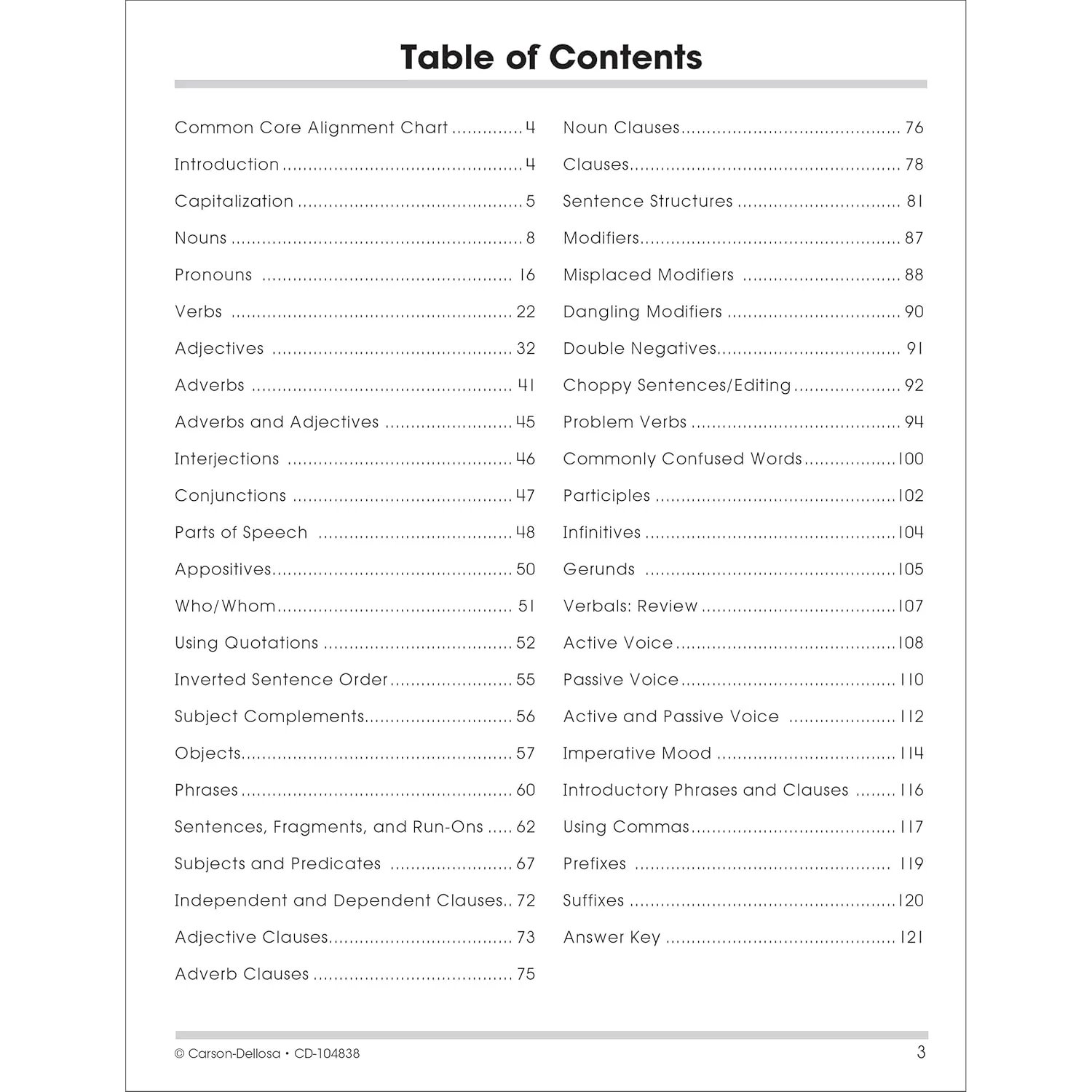 Carson Dellosa | The 100 Series: Grammar Workbook Grades 7-8, Language Arts, 128pgs (Volume 11)