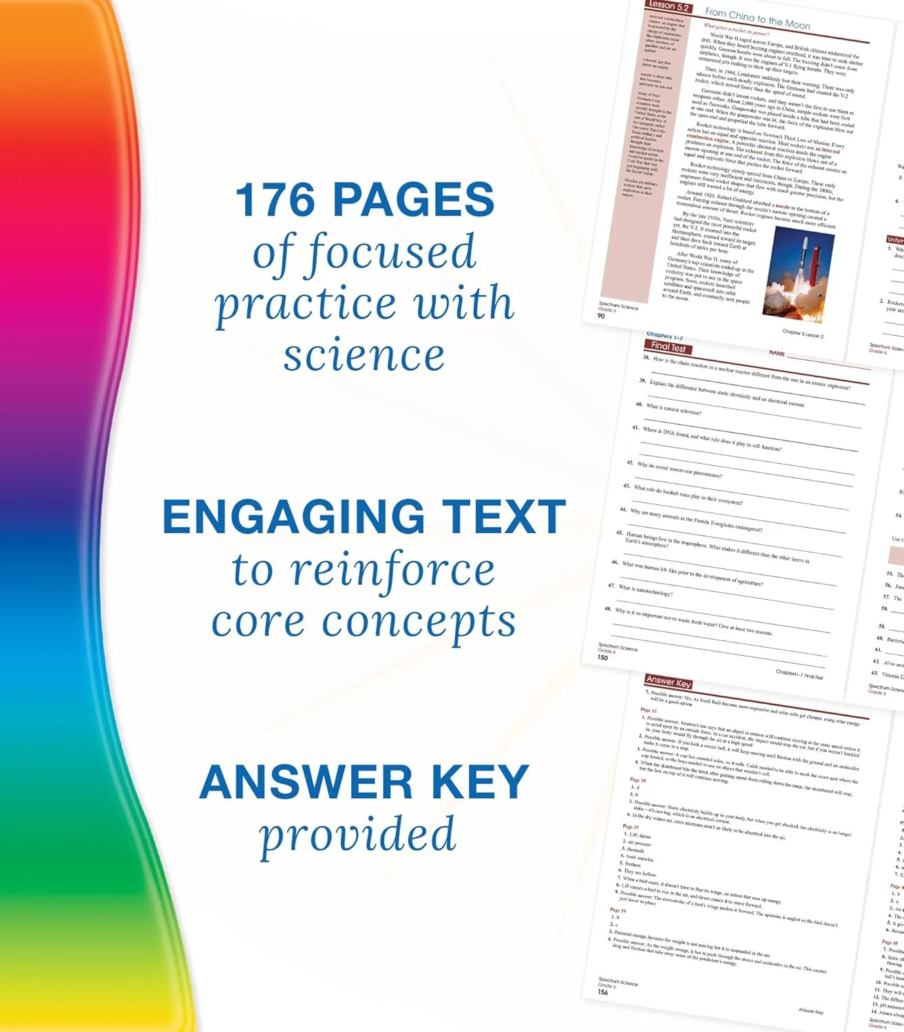 Carson-Dellosa Spectrum Science Workbook, Grade 6