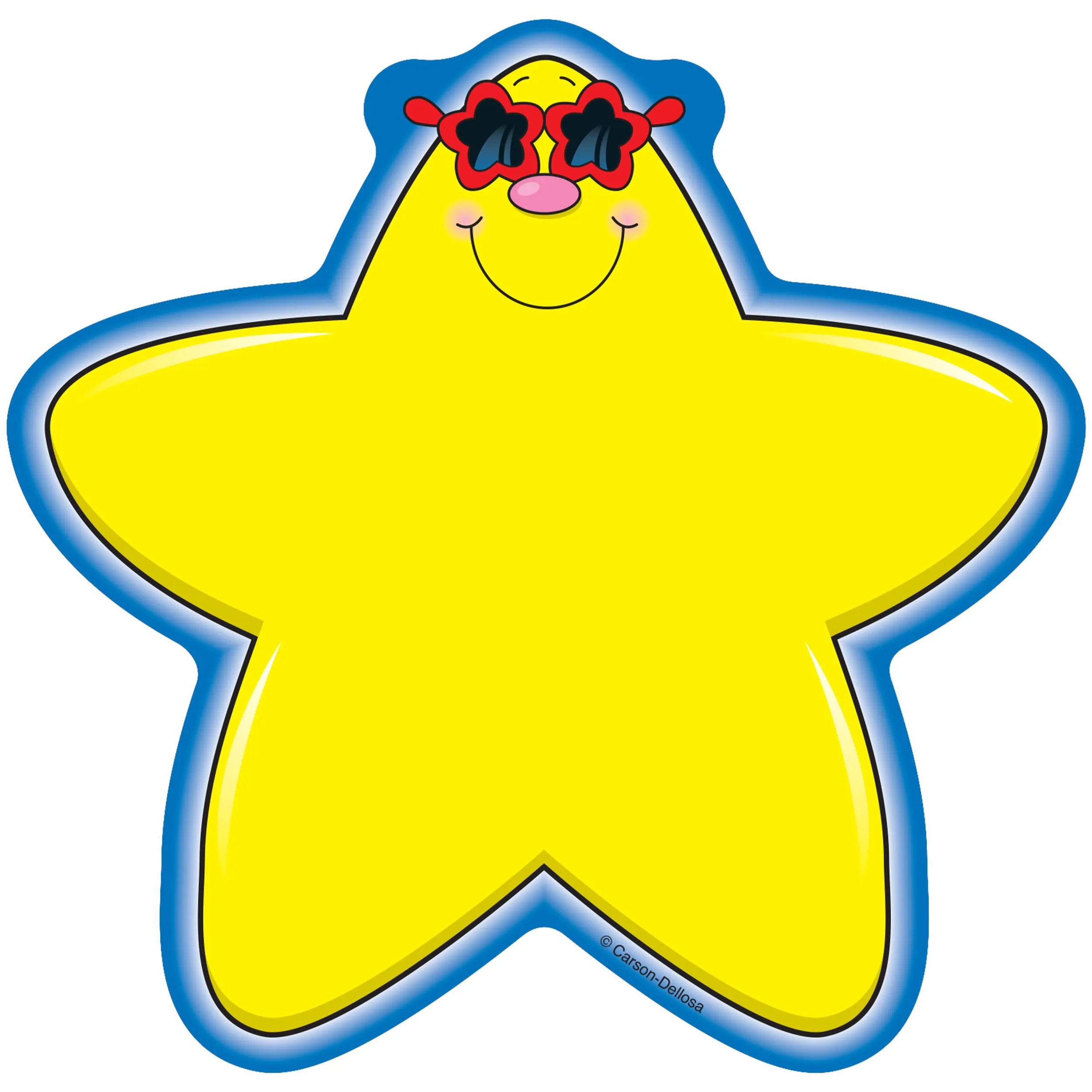 Carson Dellosa – Star Colorful Cut-Outs, Classroom Décor, 36 Pieces Stars - Single Sunglasses