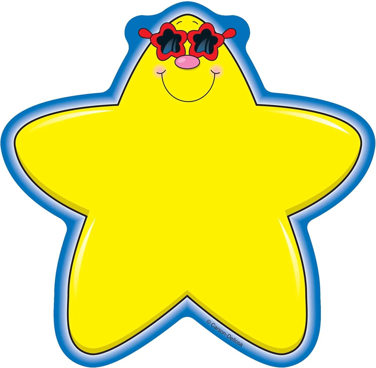 Carson Dellosa – Star Colorful Cut-Outs, Classroom Décor, 36 Pieces Stars - Single Sunglasses