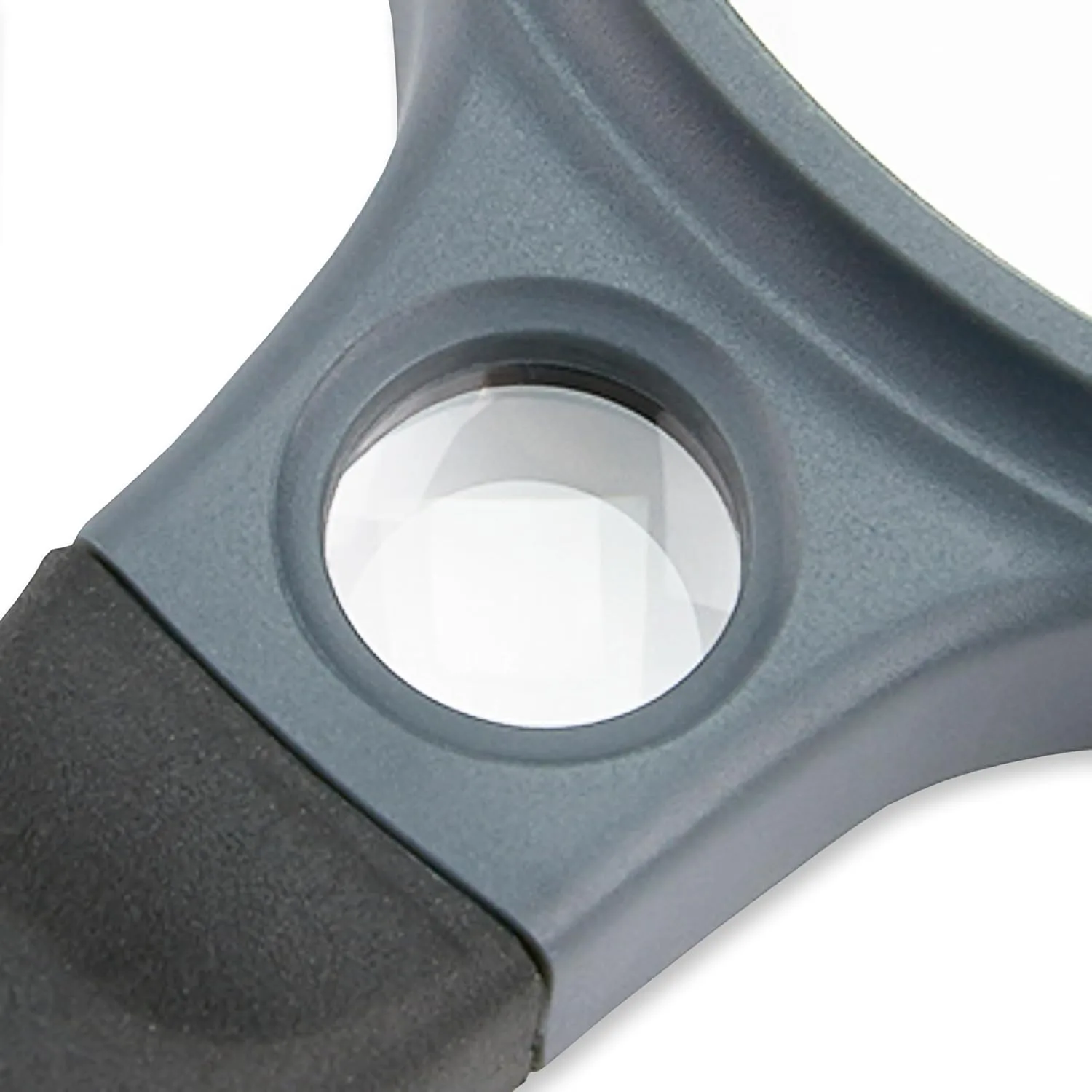 Carson® SureGrip 2x Soft-Grip Glass Magnifier with 10x Spot Lens (SG-10) 3.25" Round (SG-10)