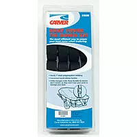Carver Industries 61000 Boat Cover Tie-Down Kit, Grey, 1" x 8'