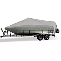 CSR 78011 Flex-Fit Cover for V-Hull Fishing Boats - 17' to 19', Haze Gray