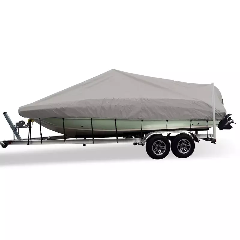CSR 78011 Flex-Fit Cover for V-Hull Fishing Boats - 17' to 19', Haze Gray