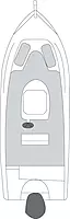 CSR 78012 Flex-Fit Cover for V-Hull Fishing Boats - 20' to 22', Haze Gray