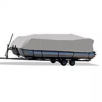 CSR 78009 Flex-Fit Cover for Pontoon Boats - 20' to 22', Haze Gray