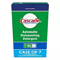 Cascade Professional Automatic Dishwasher Detergent Powder, Fresh Scent, 75 oz Box, 7/Carton